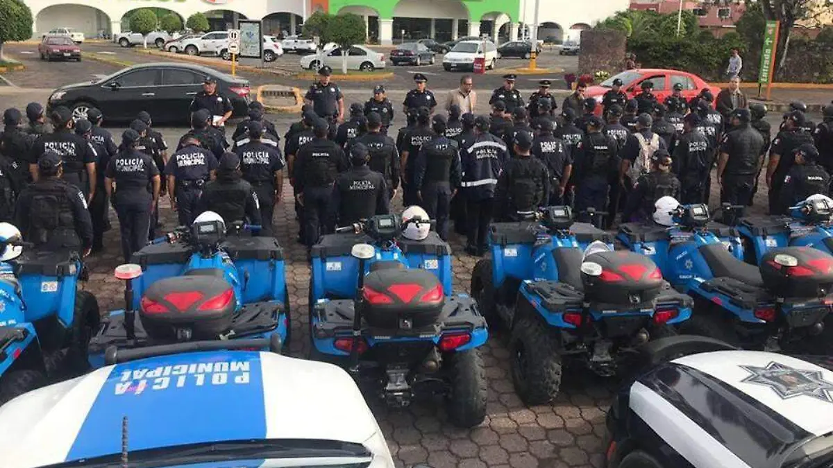 Un estado de fuerza de 200 elementos resguarda a sanjuanenses y visitantes. Foto Monsetrrat García